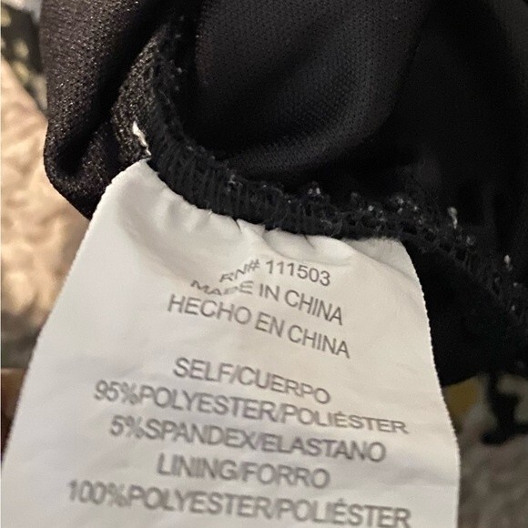 Rabbit Rose black multi floral ruched midi skirt - Picture 4 of 8